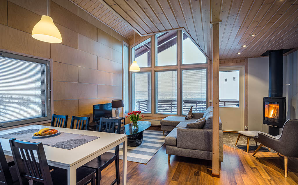 Chalets Rakka Kilpisjärvi ruokailutila