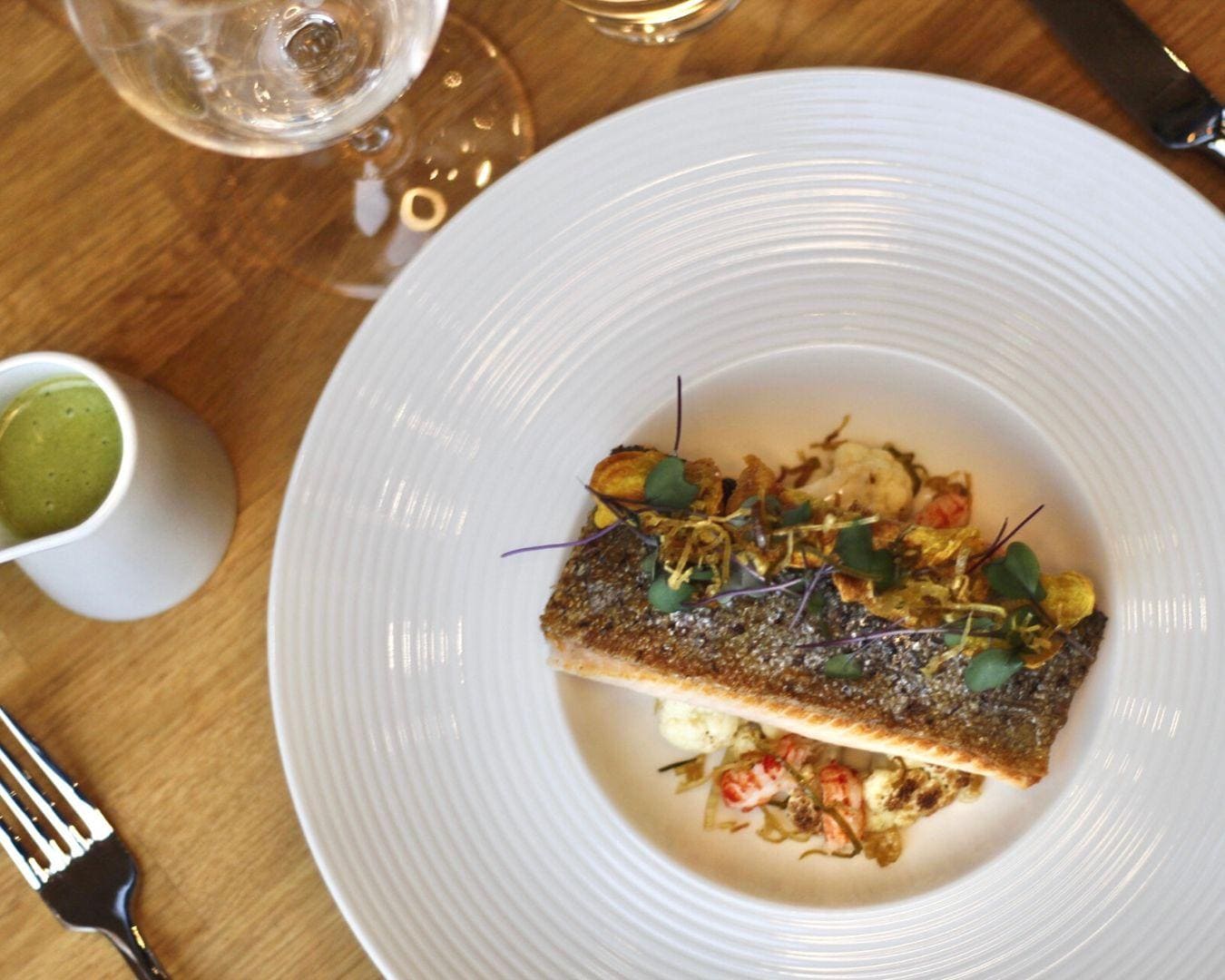 A trout dish in restaurant Arctic Eye