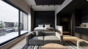 Artist's impression from Santa's Hotel Noelle's Suite
