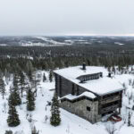 Villa Laavu and surrounding views in winter