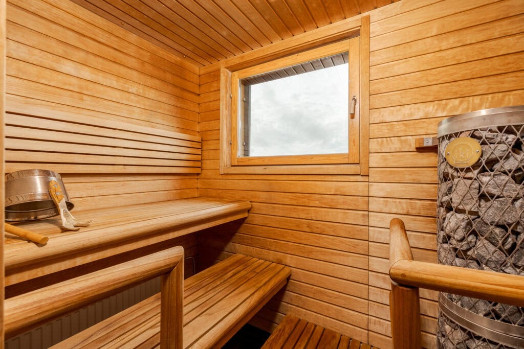 Santa Clausin Deluxe-huoneen sauna