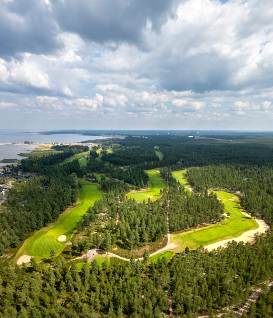 Ilmakuva golfkentästä Kalajoelta
