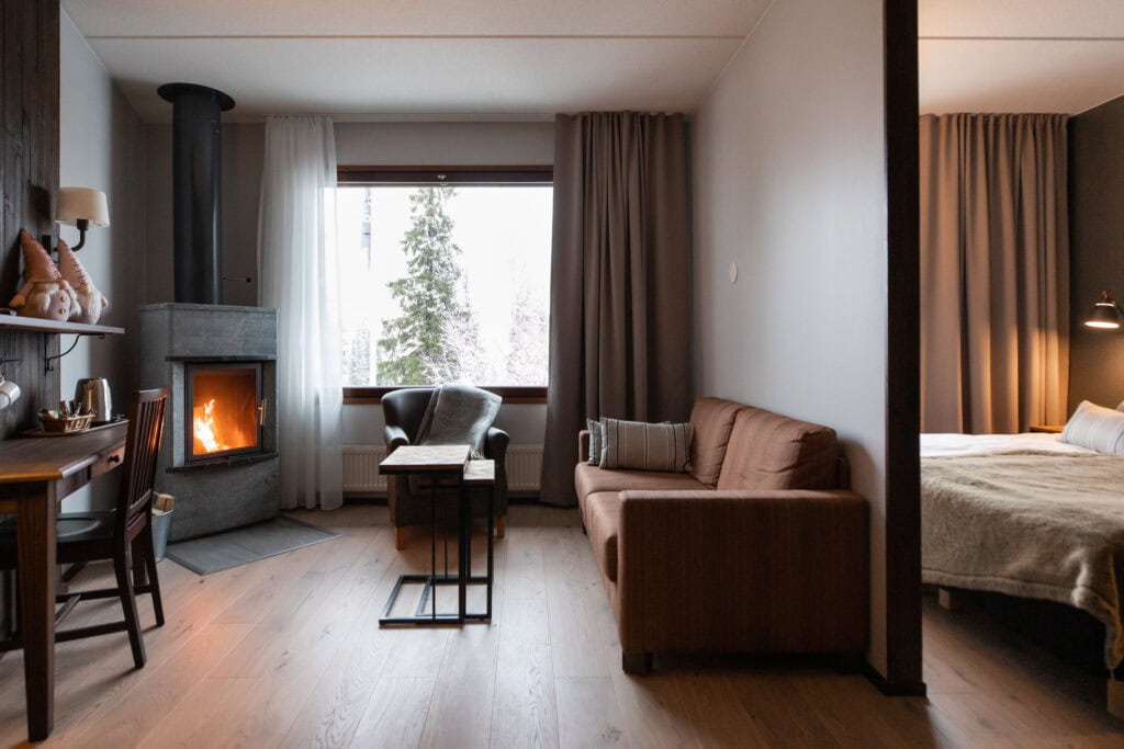 Aurora Superior room with fireplace
