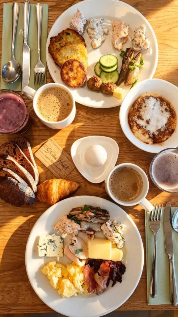 Breakfast at the hotel